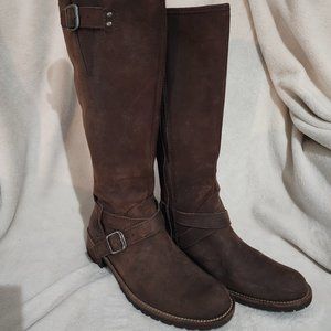 L.L. Bean Brown Suede Leather Riding Boots Women's 7